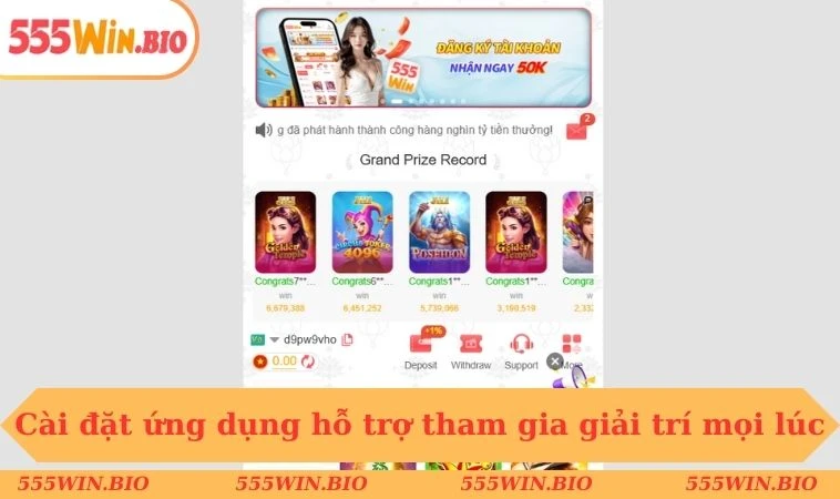 Cài đặt ứng dụng hỗ trợ tham gia giải trí mọi lúc