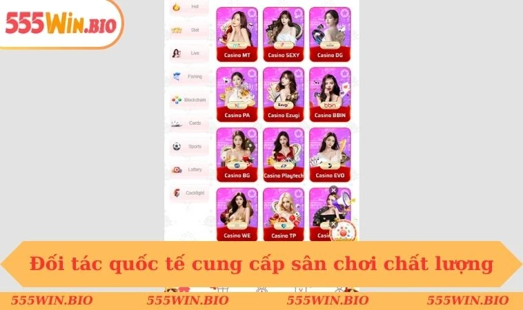 Đối tác quốc tế cung cấp sân chơi chất lượng