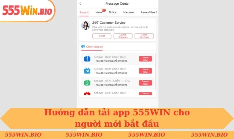 Hướng dẫn tải app 555WIN cho người mới bắt đầu