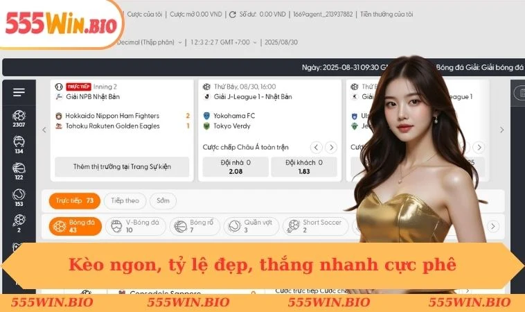 Kèo ngon, tỷ lệ đẹp, thắng nhanh cực phê