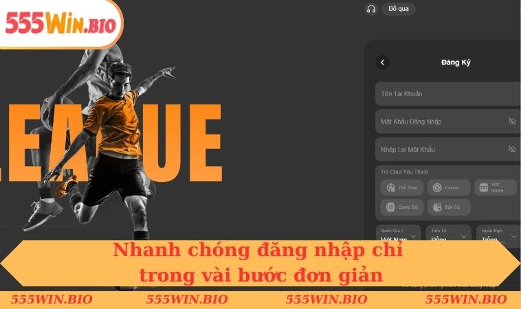 Nhanh chóng đăng nhập chỉ trong vài bước đơn giản